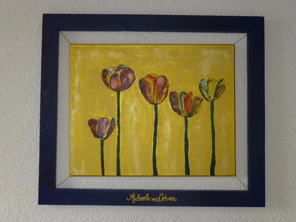 Acrylgemälde Tulpen